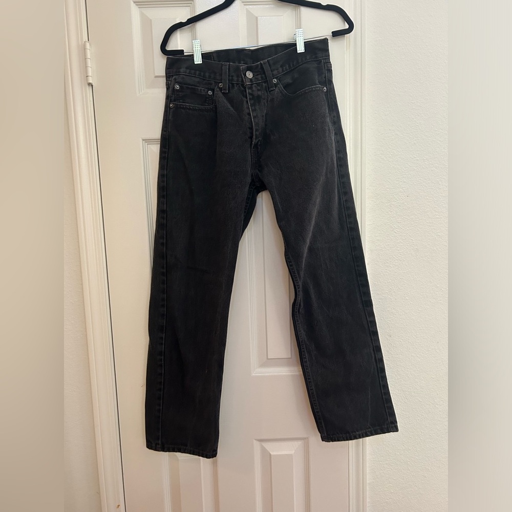 Levi’s classic fit 505 black jeans